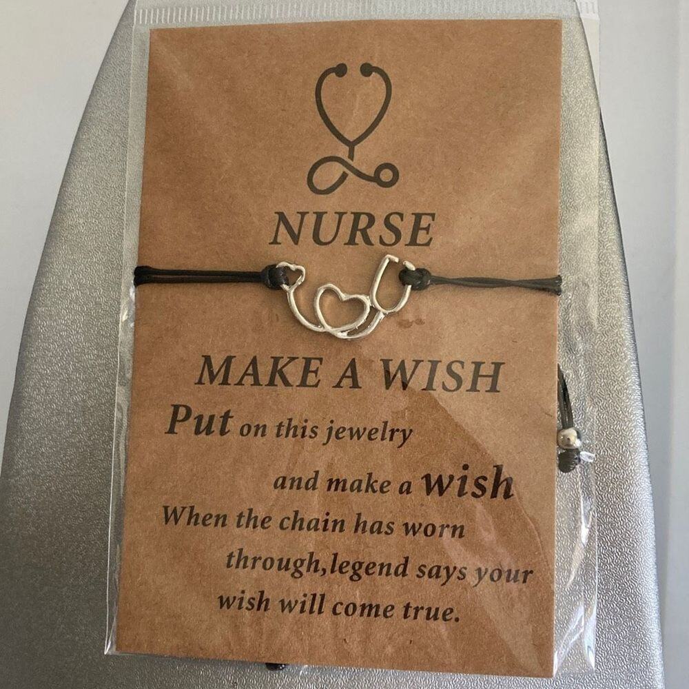 Nurse make a wish bracelet stethoscope doctor EMT bracelet :)